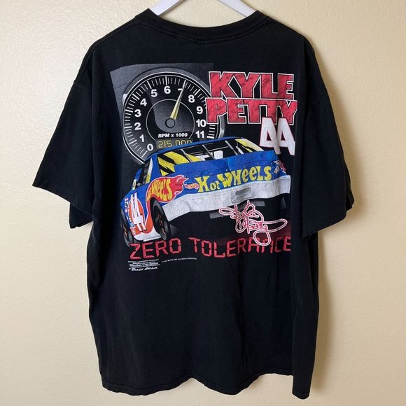 Vintage 1997 Kyle Petty Hot Wheels Zero Tolerance Tee Shirt Size XXL - Picture 2 of 7